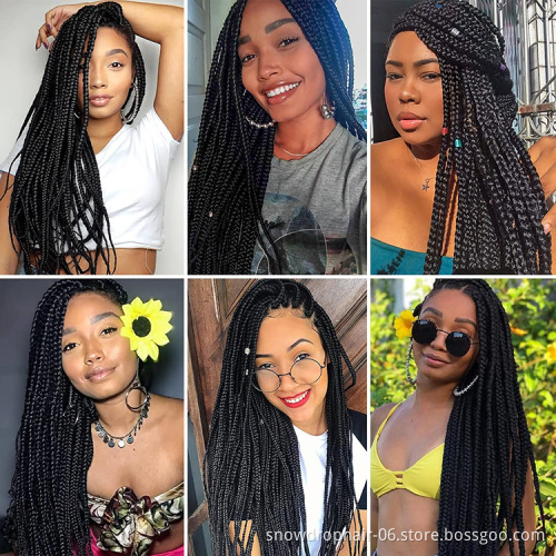 Wholesale Best Supplier High Quality Long Lace Front Frontal Wigs Heat Resistant Braided Wig Synthetic Hair Wigs With Highlights